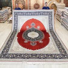turkish rug silk villa red hand knotted