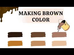 Mixing The Color Brown