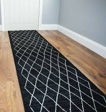 black trellis carpet runner mat lattice
