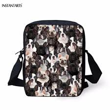 Us 7 49 25 Off Instantarts Cute 3d Puppy Boston Terrier French Bulldog Print Women Mini Crossbody Bags Brand Design Ladies Shoulder Bag Handbag In