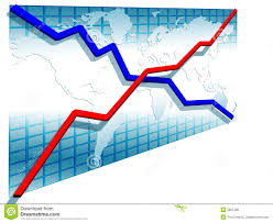 3d Line Charts Stock Illustration Illustration Of