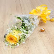 send a bunch of 30 single yellow rose