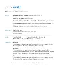 Download Creative Resume Templates Word Free Template For Elegant