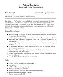 Real estate assistant job description template. 11 Legal Assistant Job Description Templates Pdf Doc Free Premium Templates