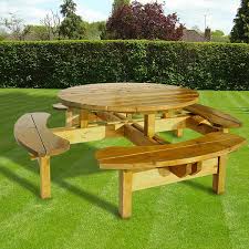 Round Picnic Table Woodford Timber