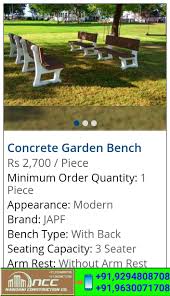 My parents wanted a bench to go with the concrete fire pit i made for them. Rcc Concrete Garden Furniture With Nandani Construction Facebook