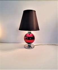 Buy Red Glass Ball Lamp With Silver