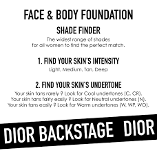Dior Backstage Foundation Shade Finder Sephora Australia