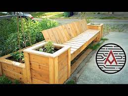Raised Bed Planter Bench How To