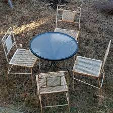 Rusty Wrought Iron Patio Set