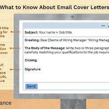 The email subject line should include your name and the title of the job you are applying for. Sample Email Cover Letter Message For A Hiring Manager