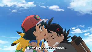 🎄Ocko Navideño🎄 🇵🇷🇵🇸 on X: Goh was scared and cling on to Ash and  then he go out in a embarrassed way. And ppl say they are not a couple?  #anipoke t.copTMC7EA3yL 