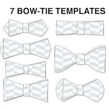 Design Your Own Products Seven Bow Tie Templates Template Printable