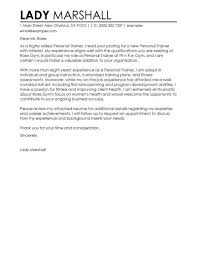 Entry Level Personal Trainer Cover Letter Magdalene