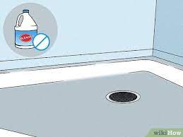 how to clean a fibergl shower pan
