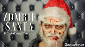 zombie santa fx makeup tutorial you