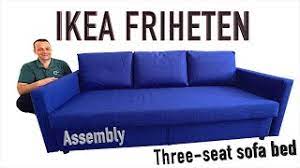 ikea friheten three seat sofa bed