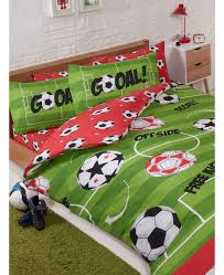 Football Red Double Duvet Cover And