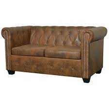vidaxl chesterfield sofa 2 sitzer