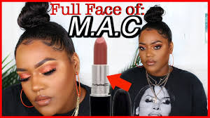 full face mac cosmetics make up woc
