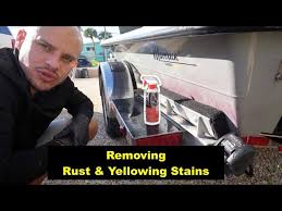 remove rust from metals yellowing