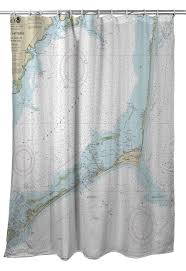 Nc Cape Hatteras Nc Nautical Chart Shower Curtain