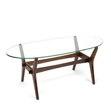 Vintage Oval Model Coffee Table With
