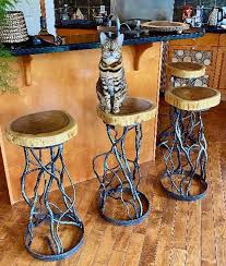 Forest Iron Branches Bar Stools With