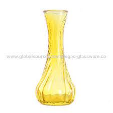 vintage yellow glass vase glass vases