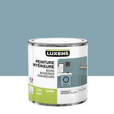 Tableau de caractéristiques du produit. Peinture Mur Boiserie Radiateur Multisupports Luxens Aqua 4 Satine 0 5 L Leroy Merlin