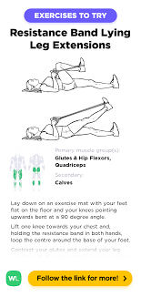 resistance band lying leg extensions