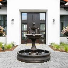 House Black Tiered Water Fountain