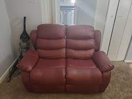 used living room leather furniture set