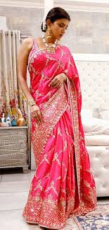 pink saree by anita dongre