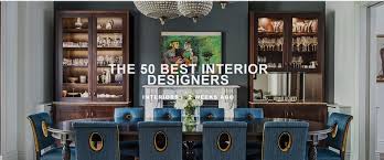 50 best interior designers uk country