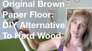 the original brown paper floor diy