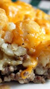 Serve this casserole with easy garlic bread and a side of perfect caesar salad for a wholesome meal. Tater Tot Casserole Recipes Food Sweet Potato Recipes Casserole