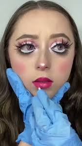 simple halloween doll makeup bella