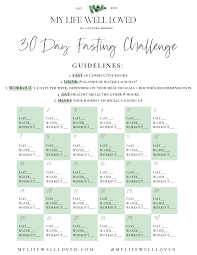30 day intermittent fasting challenge