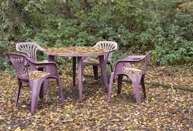 how to clean plastic patio furniture