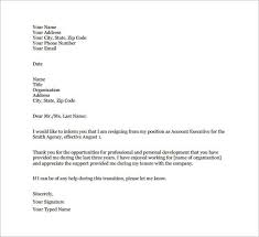 26 resignation letter exles pdf doc
