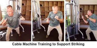 cable machine striking workout