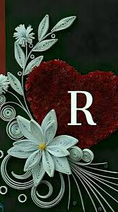r name wale r in red heart wallpaper