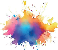 Ink Splash Background Colorful Paint