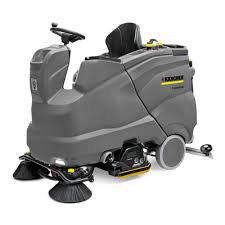 ride on step on scrubber driers