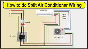 how to do split air conditioner wiring