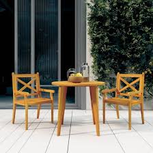 Garden Dining Set In Natural