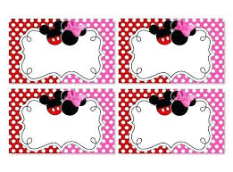 Minnie Mouse Birthday Card Template Infekt Me