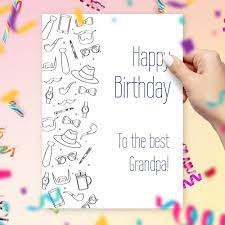 happy birthday card to the best grandpa