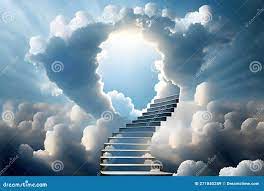лестница на небеса в облаках Иллюстрация штока - иллюстрации насчитывающей  чистка, небесно: 271840289